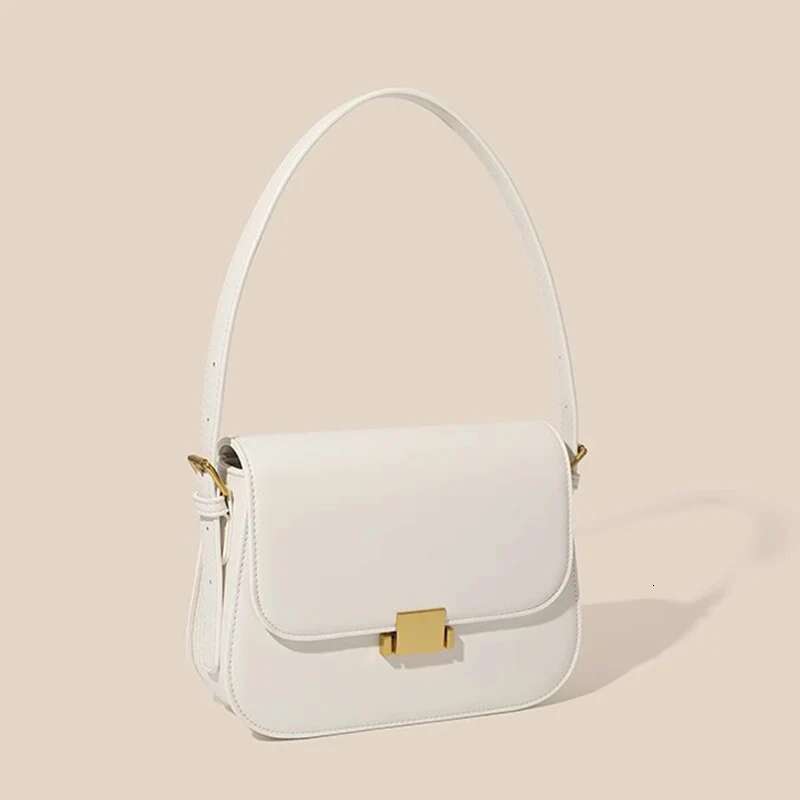 Formeki Women's Real Leather Concise Tofu Shoulder For Women Underarm Bag