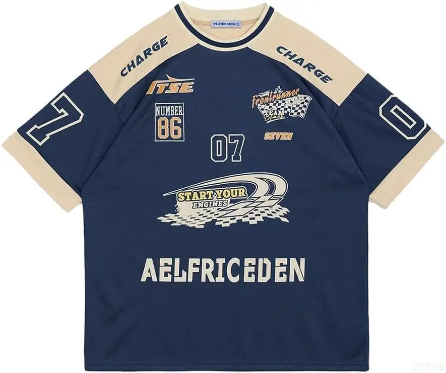 Aelfric Eden 90s Oversized T Shirts man Grahpic Printed Casual Tees Streetwear Vintage Summer Top Tshirt 251107