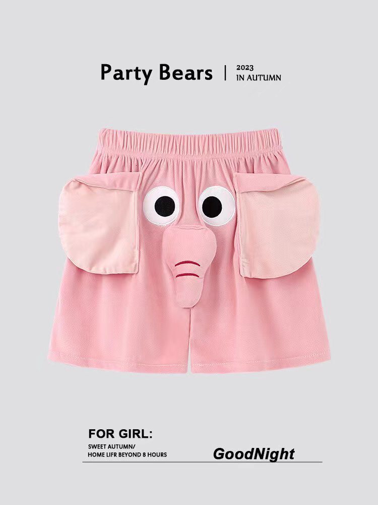 2025 New Designer Men Shorts Elephant Shorts Couple Outfit Spring And Autumn Students Funny Sleeping Pants Internet Famous Big Underwear With Squeakin