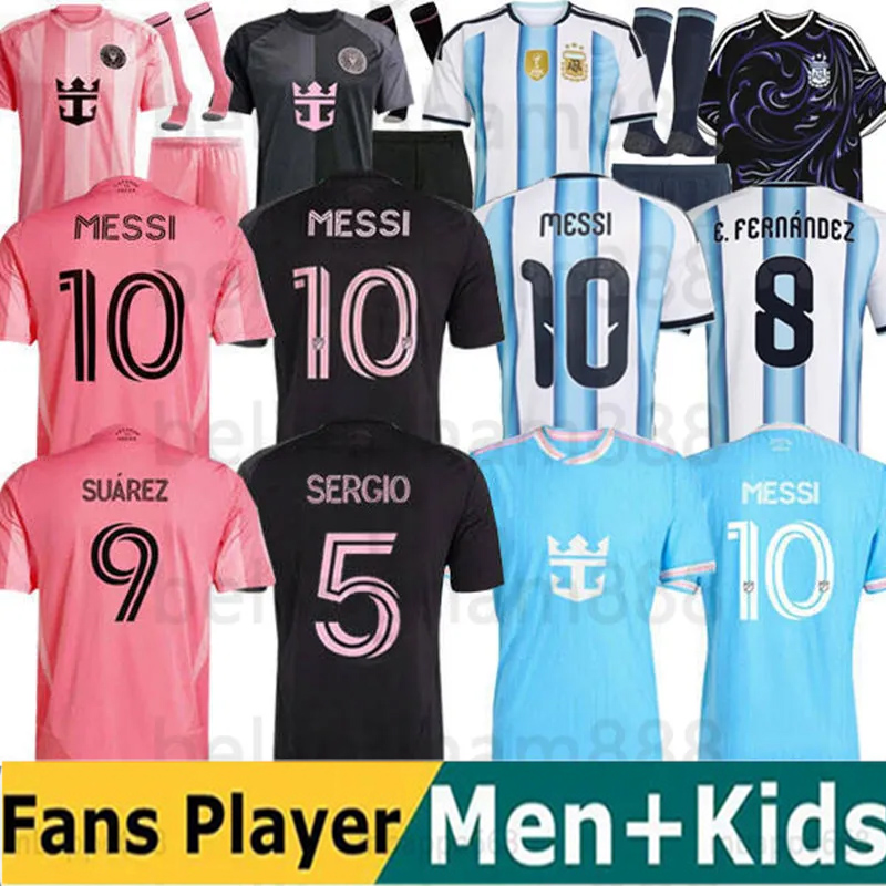 25 26Argentinas Jerseys Argentinas soccer Jerseys MESSIS GARNACHO DE PAUL National Team MARTINEZ Fans Player versio Maradona Football Shirts 1