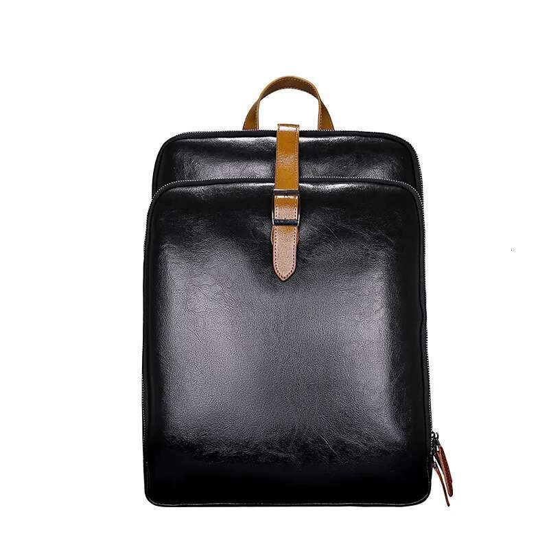 Split Waterproof Business Laptop Backpack Casual Student Schoolbag Leather Men Travel Backpacks New Design