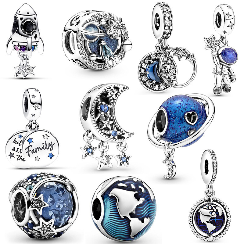Beautiful 925 Sterling Silver Plated Lollipop Unicors Hot Air Balloons ,Motorcycles Pendant Beads Fit Bracelet Necklaces Romantic Date Gift for Girlfr