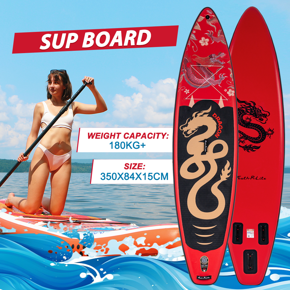 FUNWATER Surfboards paddle board surfboard inflatable Padel stand up paddleboard wholesale 350*84*15cm SUP studentup surfboard water sports