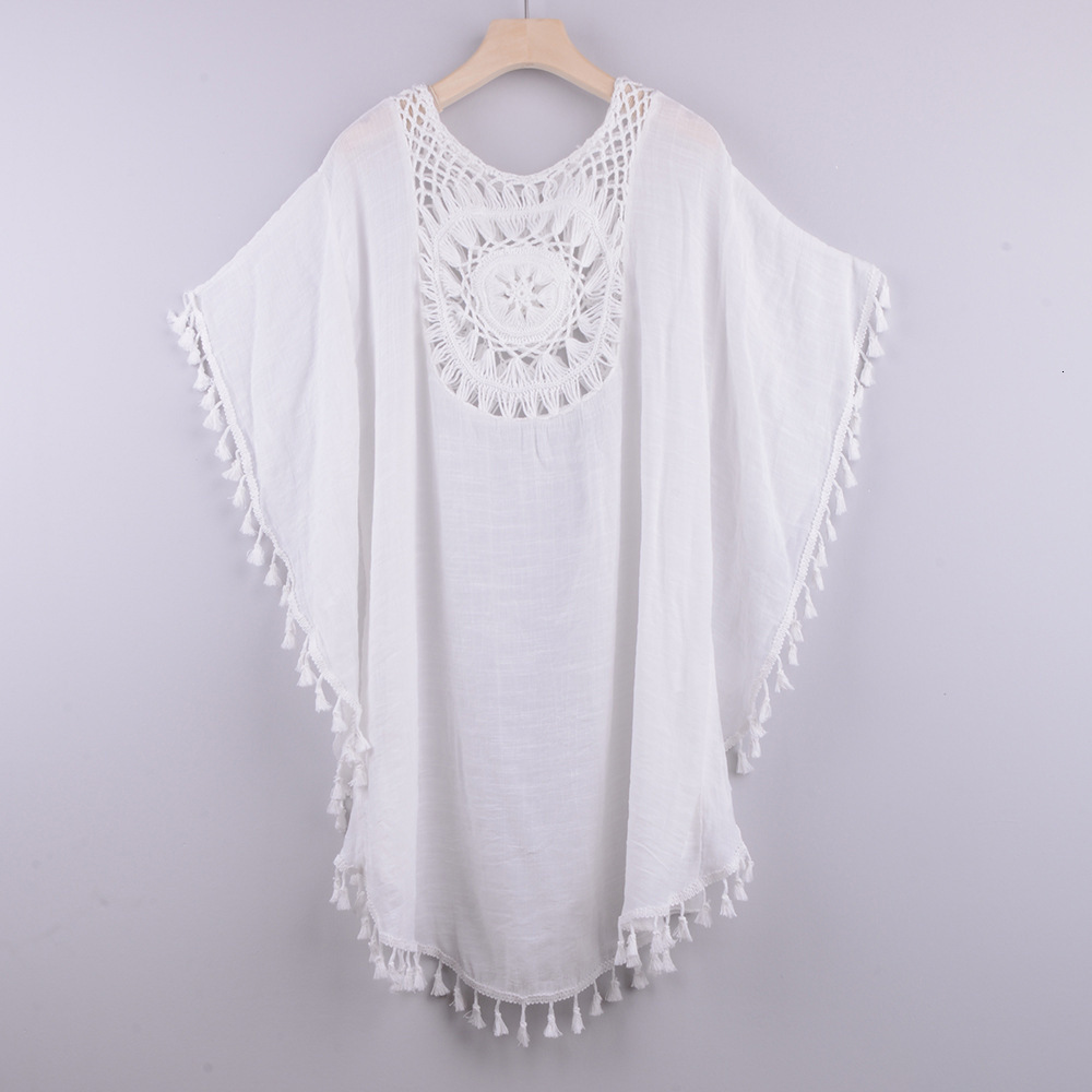 2024 new sexy off shoulder hollowed out loose oversized fringe bikini ins style outerwear womens jumpsuit