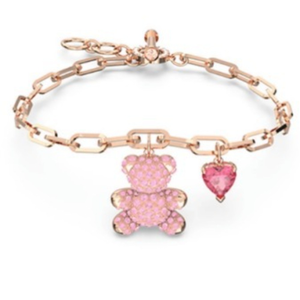 Designer creates high-quality crystal bracelets for women classic teddy bear bracelets girlfriend gifts