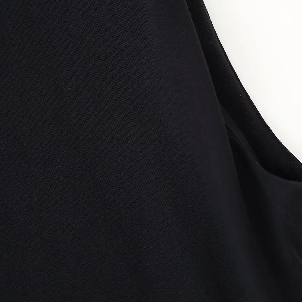 SpringSummer Womens Casual Dress Splicing n Belt Decoration Wide Folding 250409