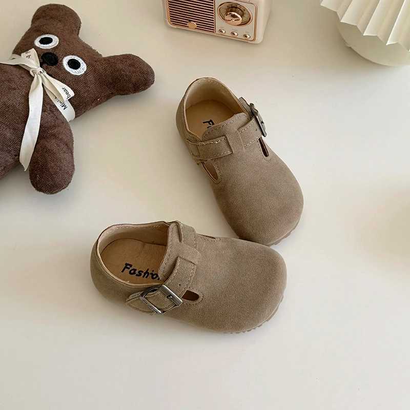 New spring Fiat childrens buckle strap for daily life fashionable comfortable and beautiful version high-quality British retro shoes X250409