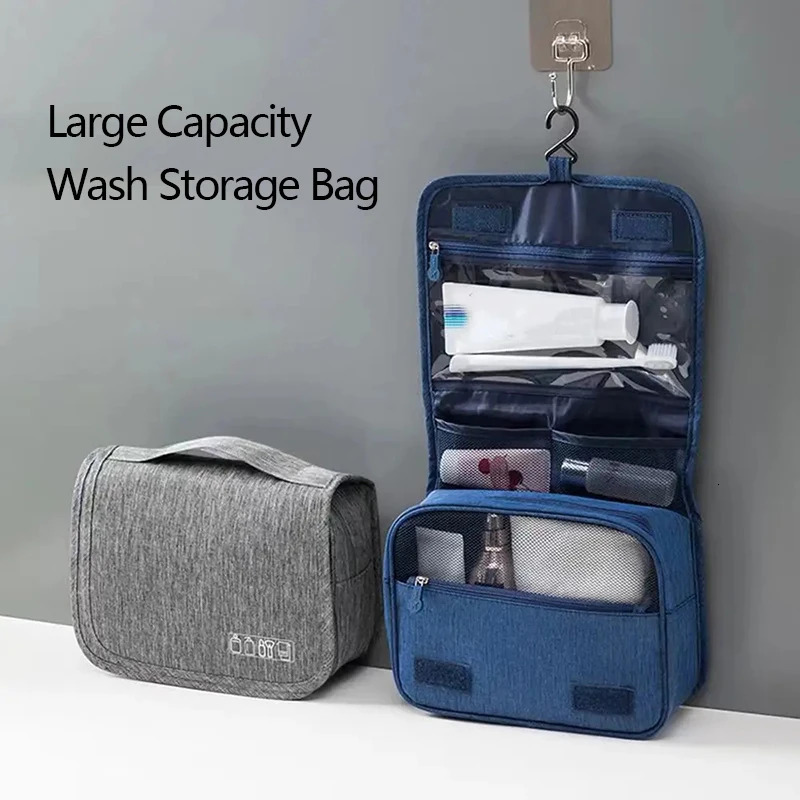 Large capacity laundry storage bag multifunctional travel handbag portable makeup waterproof hanging 250408
