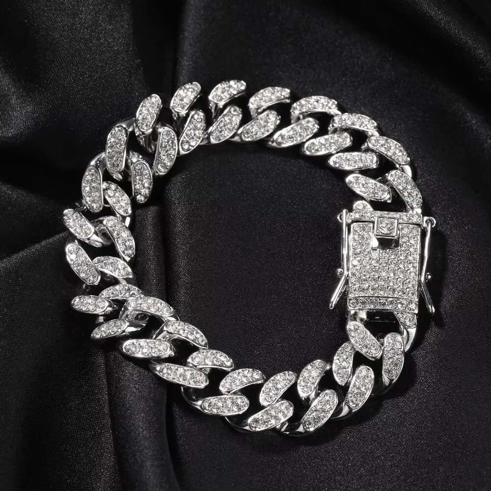 Ice cold hip-hop bracelet men's brand clothing jewelry name