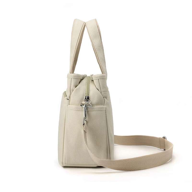 High Capacity Top-Handle For Women Shoulder Crossbody Vintage Canvas Ladies Tote Messenger Bag Female Travel Handbag