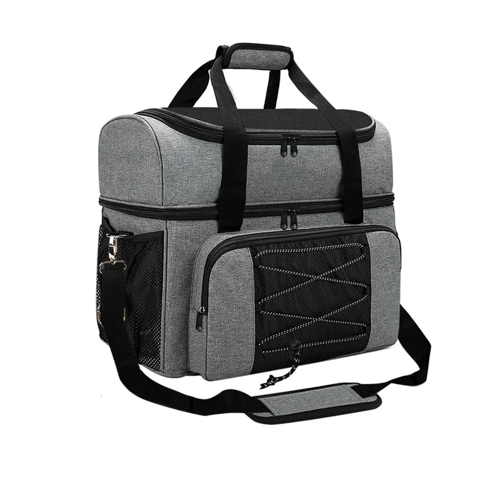 2 Bowling Bag Portable Bowling Bag with Paddle Stand Suitable for Double Bowling and a Pair of Mens Bowling Shoes 250409