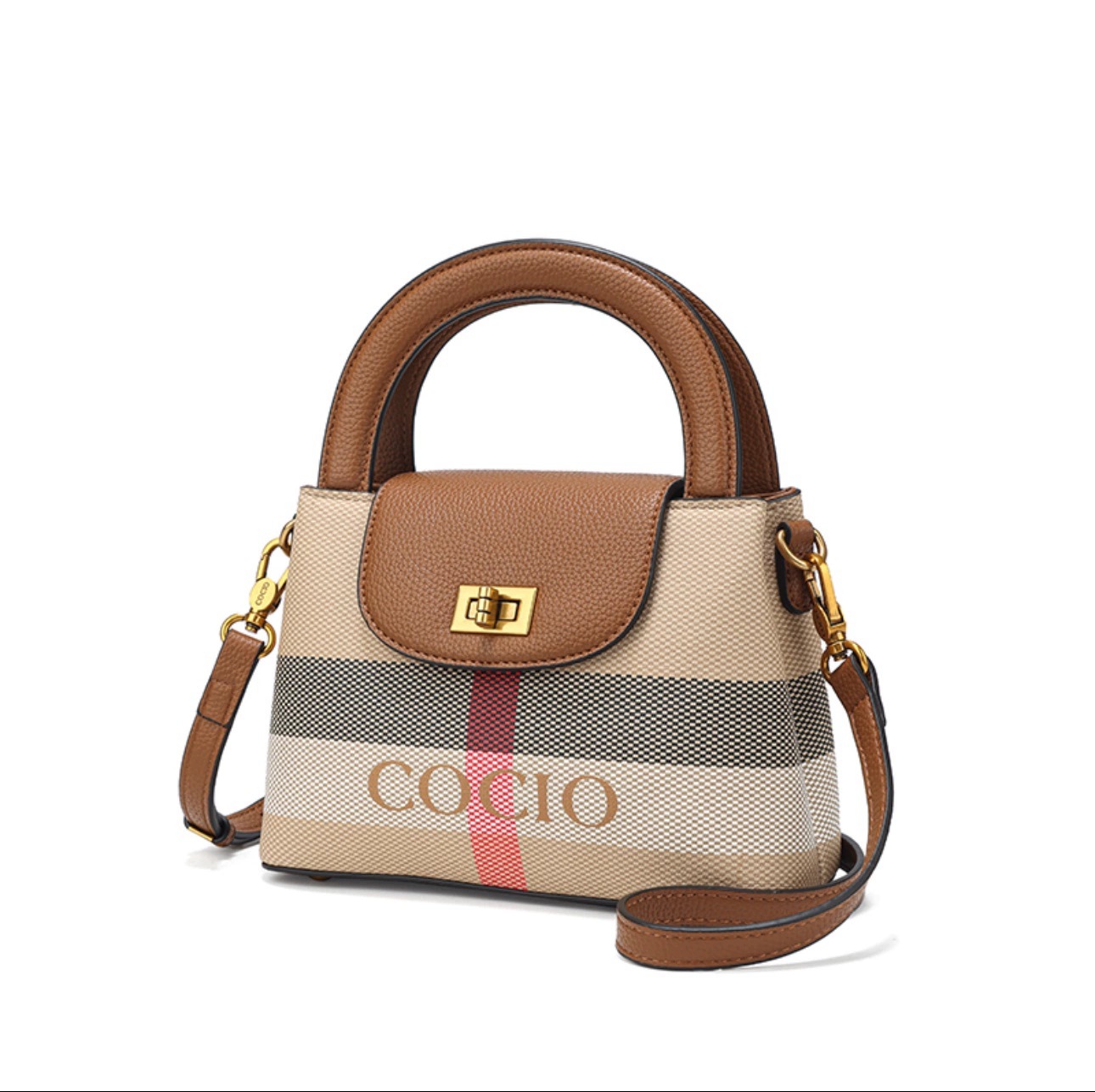 COCIO Fashion Evening Clutch Bags Women's Casual Designer Tote Wedding Date Leather Handbag Letter Metal Triangle Shoulder Bag Street Shopping Ba