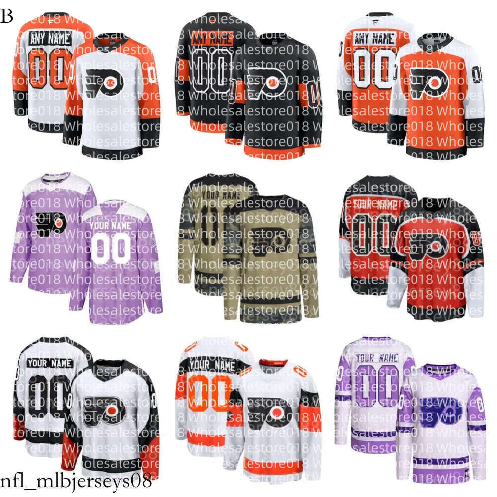 Philadelphia Hockey Flyers 3 Keith Yandle Jersey 94 Ryan Ellis 44 Nate Thompson 25 James van Riemsdyk 6 Travis Sanheim 23 Oskar Lindblom 86 shirt nnk