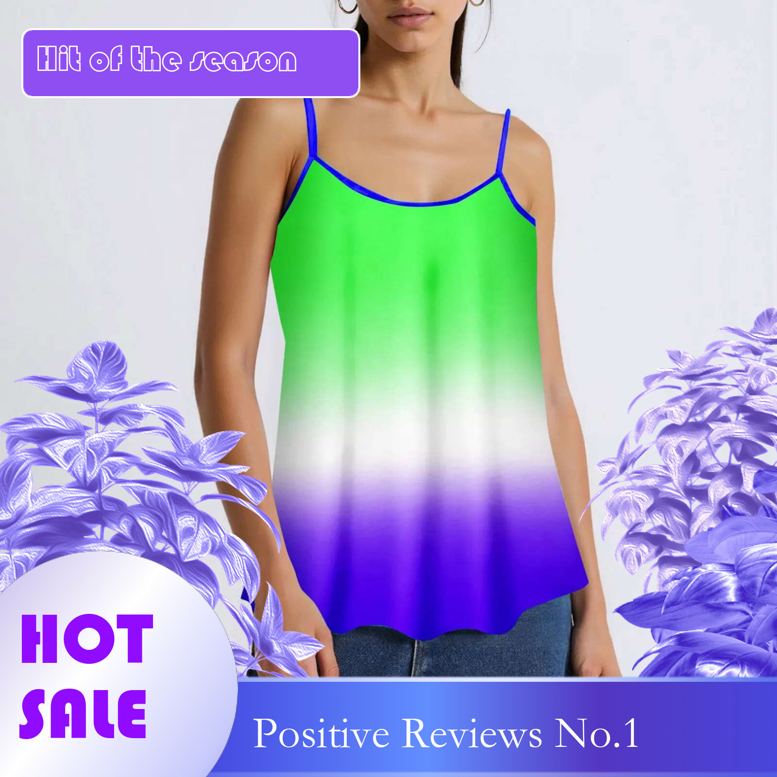 Dongdumaoyi Women S Gradient Sleeveless Tank Top Wy Casual Summer Blouse With Scoop Necke Perfect For Daily Wear Women S Tight Underwear