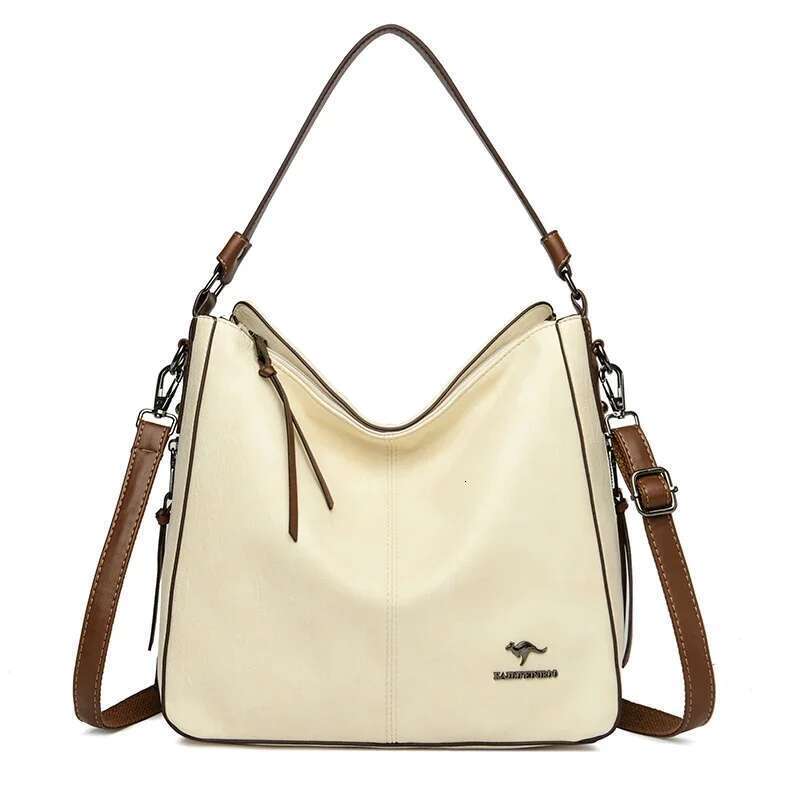 Fashion Brand Soft Ladies Leather Messenger Bags Handbags Women Designer Crossbody Large Capacity Female Shoulder Bag