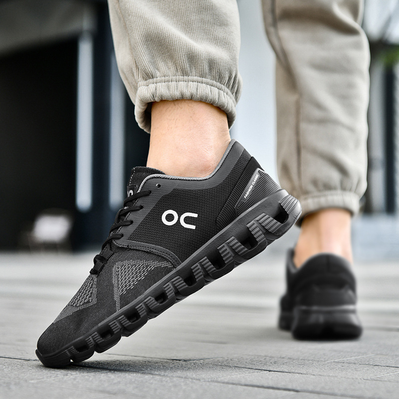 Free shipping designer sport shoe men black white blue gray comfortable breathable wear-resisting outdoor casual shoe 2025