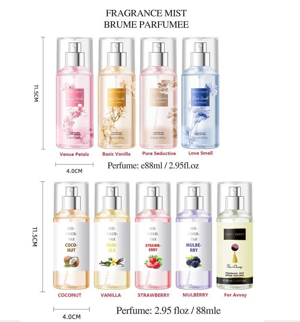 88ML Flower and Fruit perfume Vanilla perfume for Womens Date Scent Lasting Good Girl perfume Body spray Flower Mist Air RefresherXJ250409