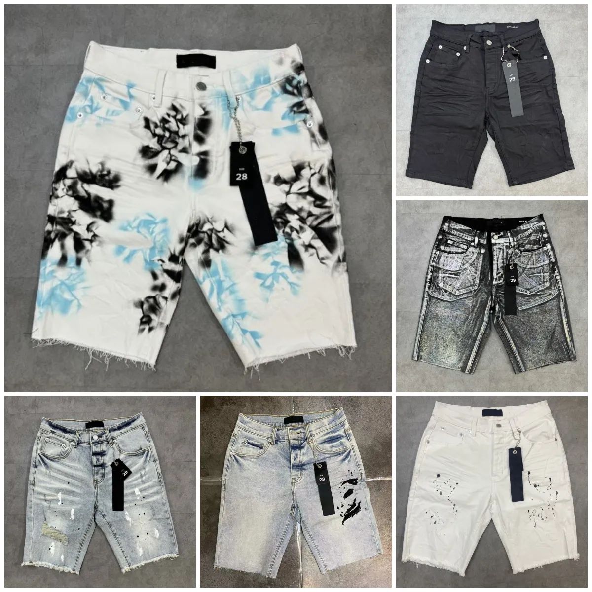 Mens Jeans Shorts Men Short Designer Jorts Straight Holes Casual Summer Night Club Blue Pants Ksubi Jean Womens Trouse L250724M2OW