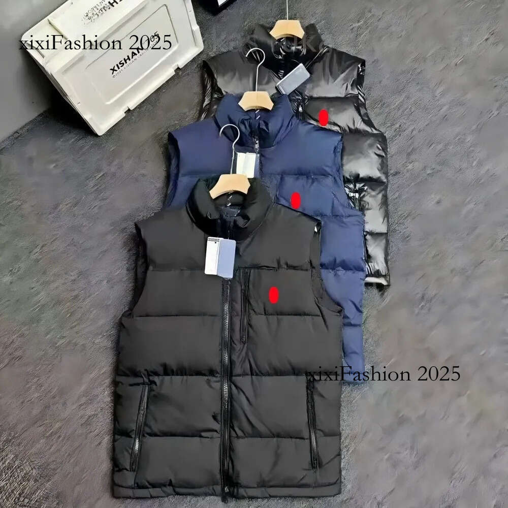 Jacket Body Warmer men designer Horse Embroidery Zipper White Duck Down Veste Sans Manche Polo Puffer Designer Mens Gilet Men Vest