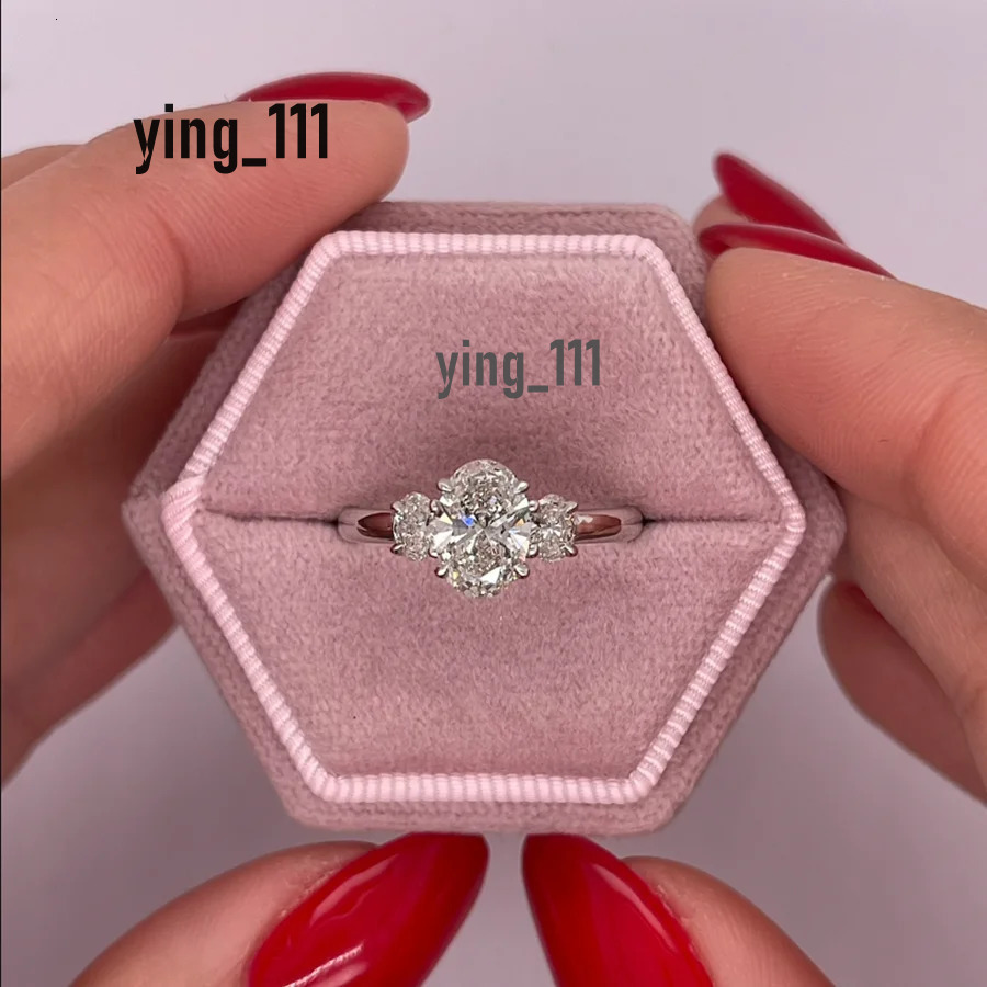 IGI Diamond Engagement Ring VS1 EF Oval Cut 1.5ct Ct Lab Created CVD HPHT Sparkling Wedding Ring For Women Solid 14k White Gold