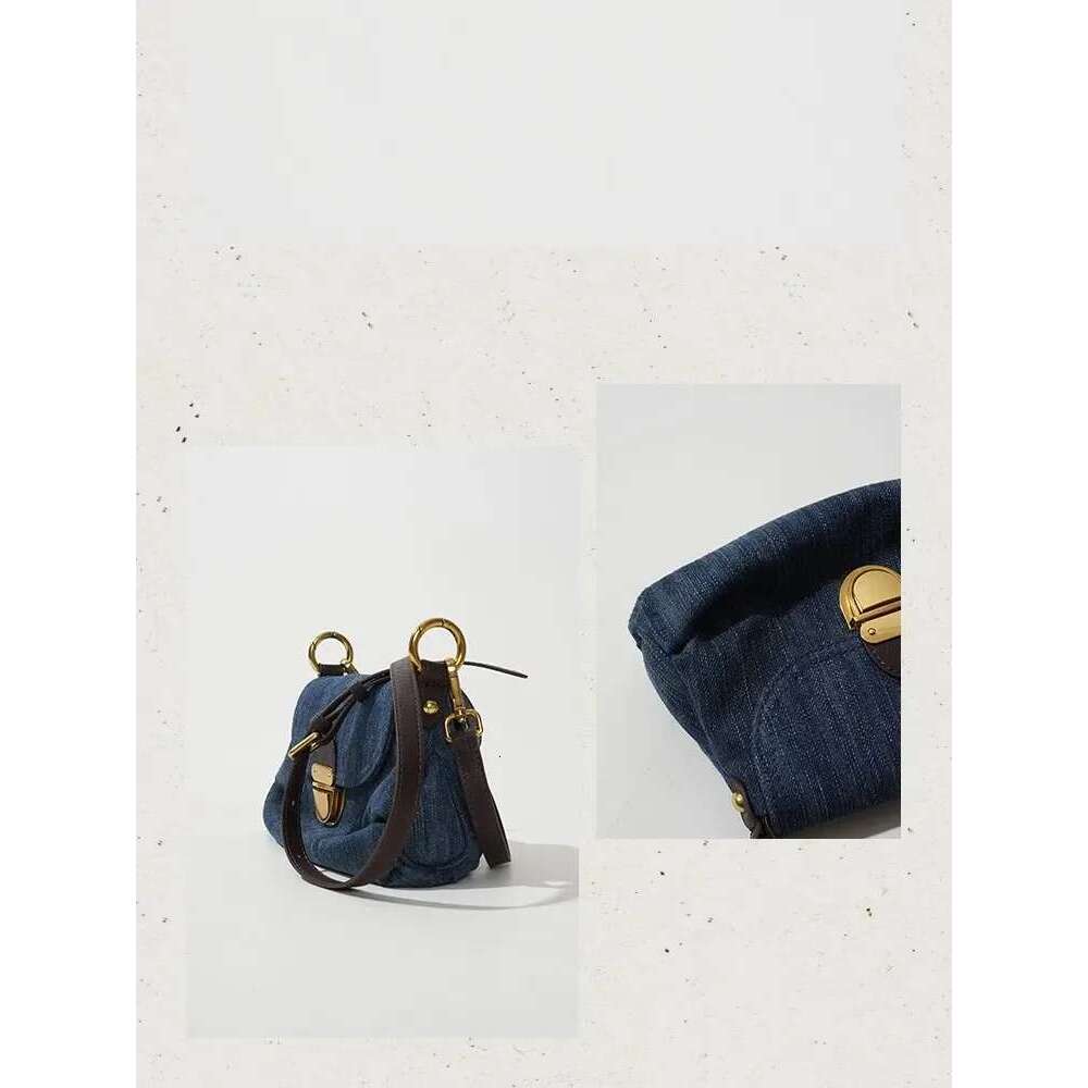 Advanced Fold Lock Crossbody Women Fashion Casual Underarm Handbag 2023 Denim Shoulder Vintage Female Messenger Bag
