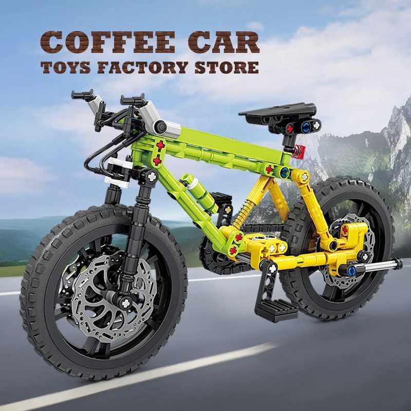 Mountain Motocross Motorcycle Assembly Playset - Educational Activity Gift for Young Enthusiasts