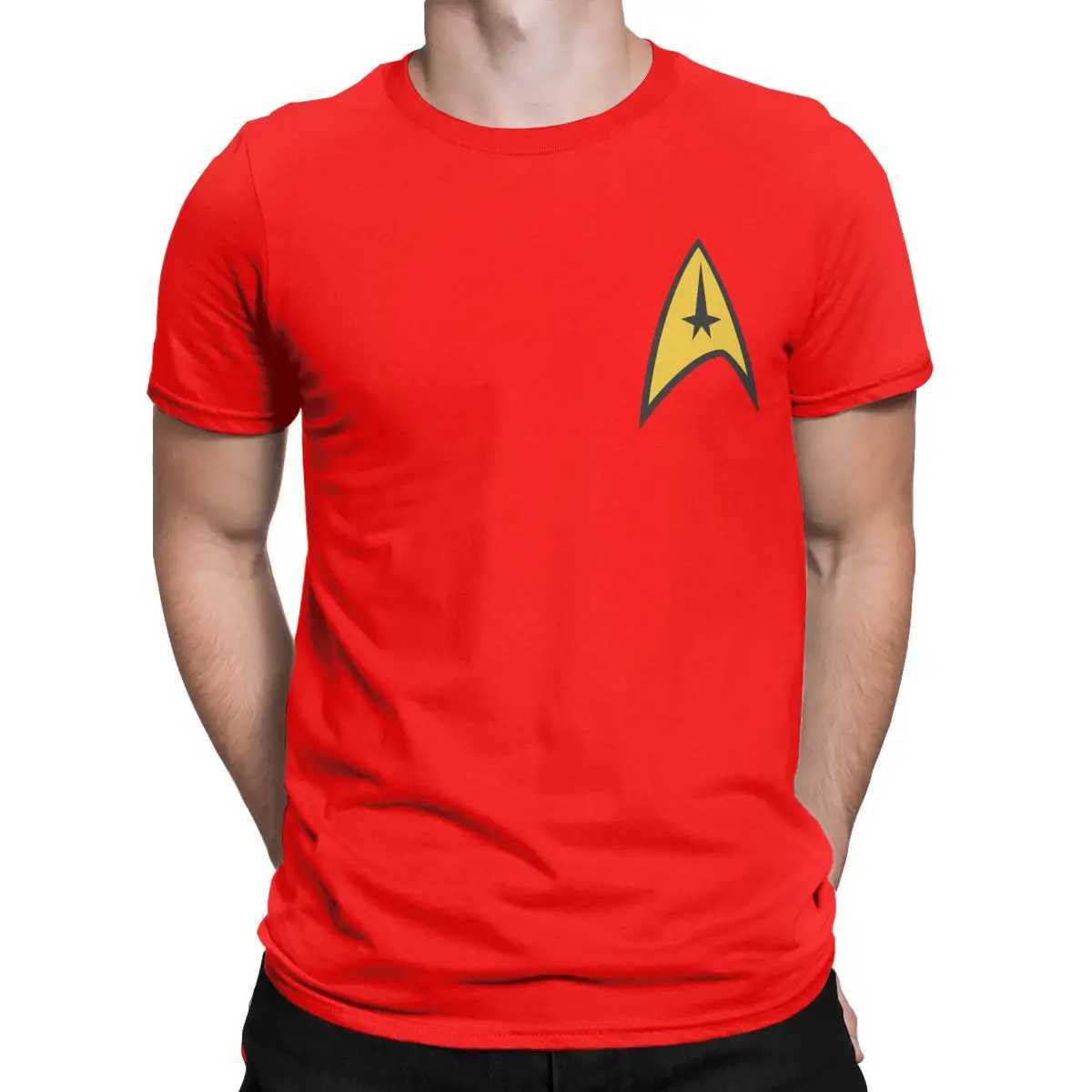 Star Treks mens casual pure cotton T-shirt Crewneck short sleeved T-shirt plus size clothingXJ250409