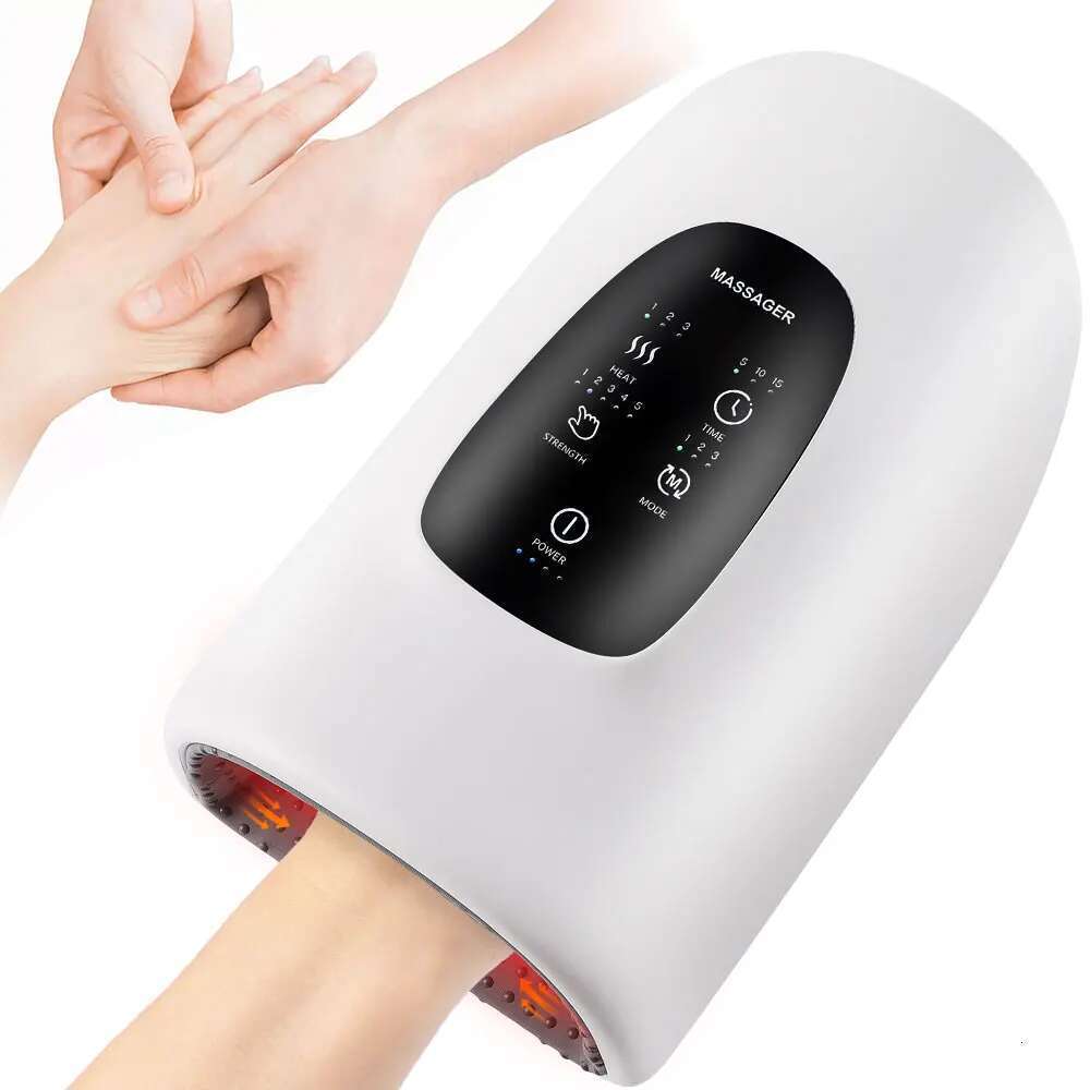 Wireless Electric Hand Air Compression Hot Compress Palm Acupoint Massager Finger Arthritis Numbness Muscle Relaxation