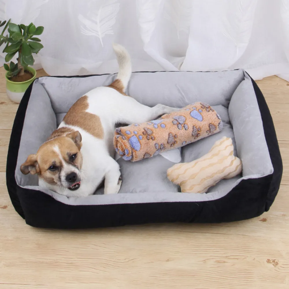 Bone Pet Bed Warm Pet bed linen For Small Medium Large Dog Soft For Dogs Washable House For Cat Puppy Cotton