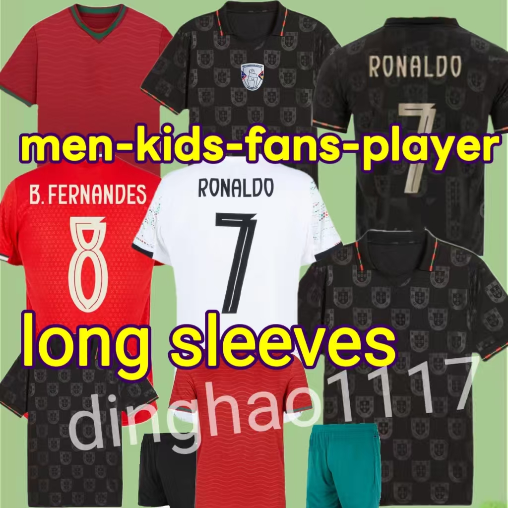 portugalS soccer jerseys RUBEN RONALDO PEPE Portugieser 25 26 27 Portuguese football shirt Men Kids kit sets 3XL 4XL team Portugals tops thailand