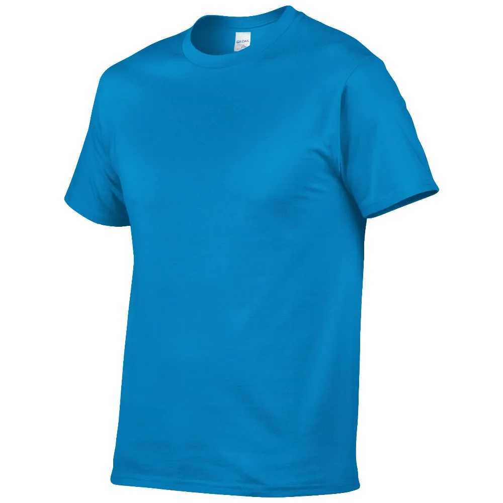 Summer style high-quality 100% pure cotton solid color T-shirt mens solid color T-shirt brand short sleeved T-shirt mens clothingXJ250409