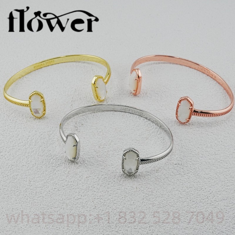 1:1 Brand KS Fashion Jewelry Gold Heart Bracelets Bangles For Women Birthday Gift Kendraly Necklace Jewelry Scotts Chain