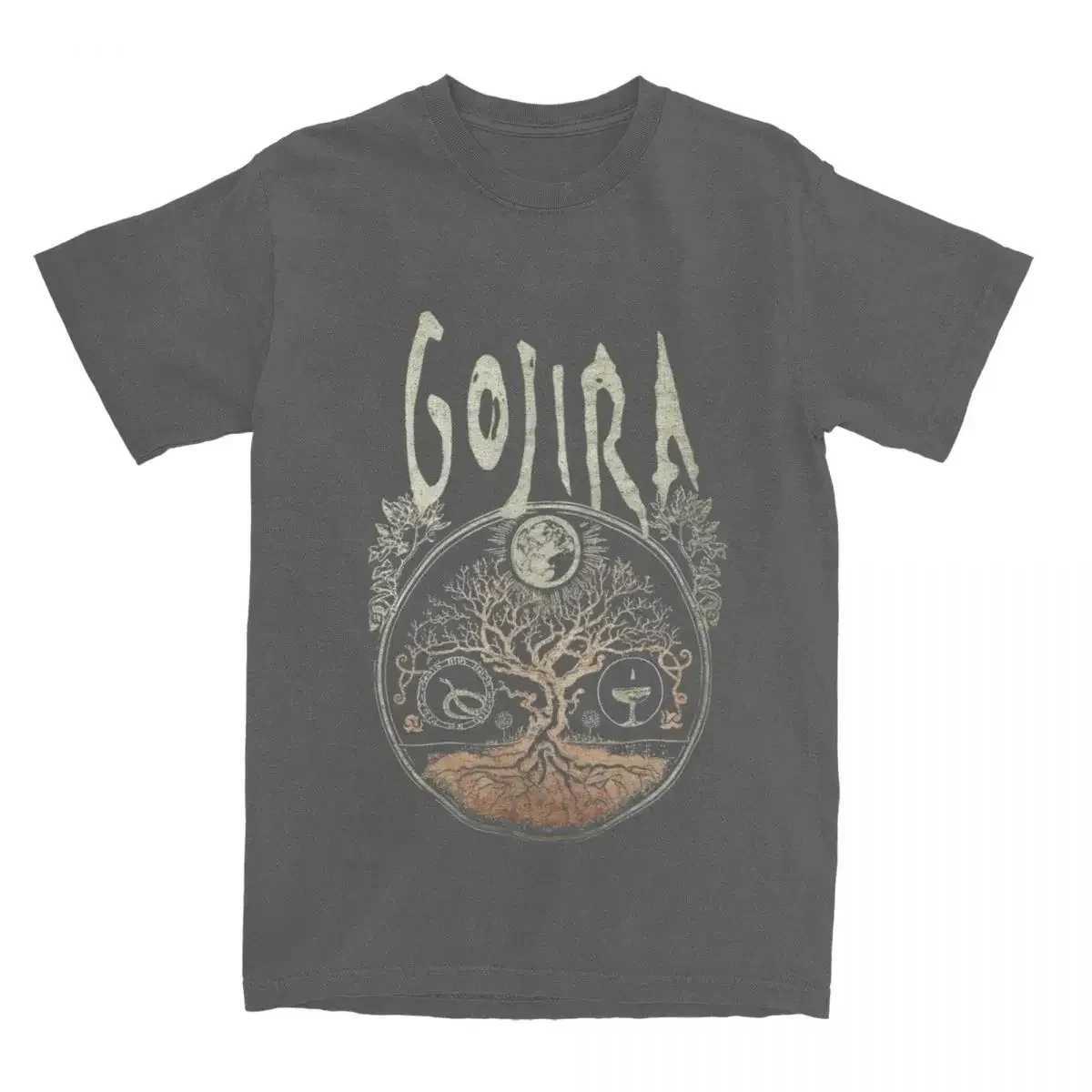 Rock Metal Band Gojiras Mens and Womens T-shirt Merch Retro T-shirt Cotton Summer Clothing T-shirt Cotton Summer ClothingXJ250409