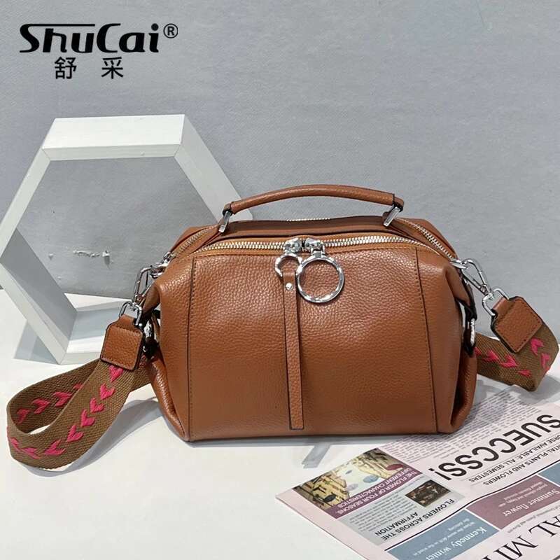 Genuine Women's Single Shoulder Crossbody Soft Leather Small Bag