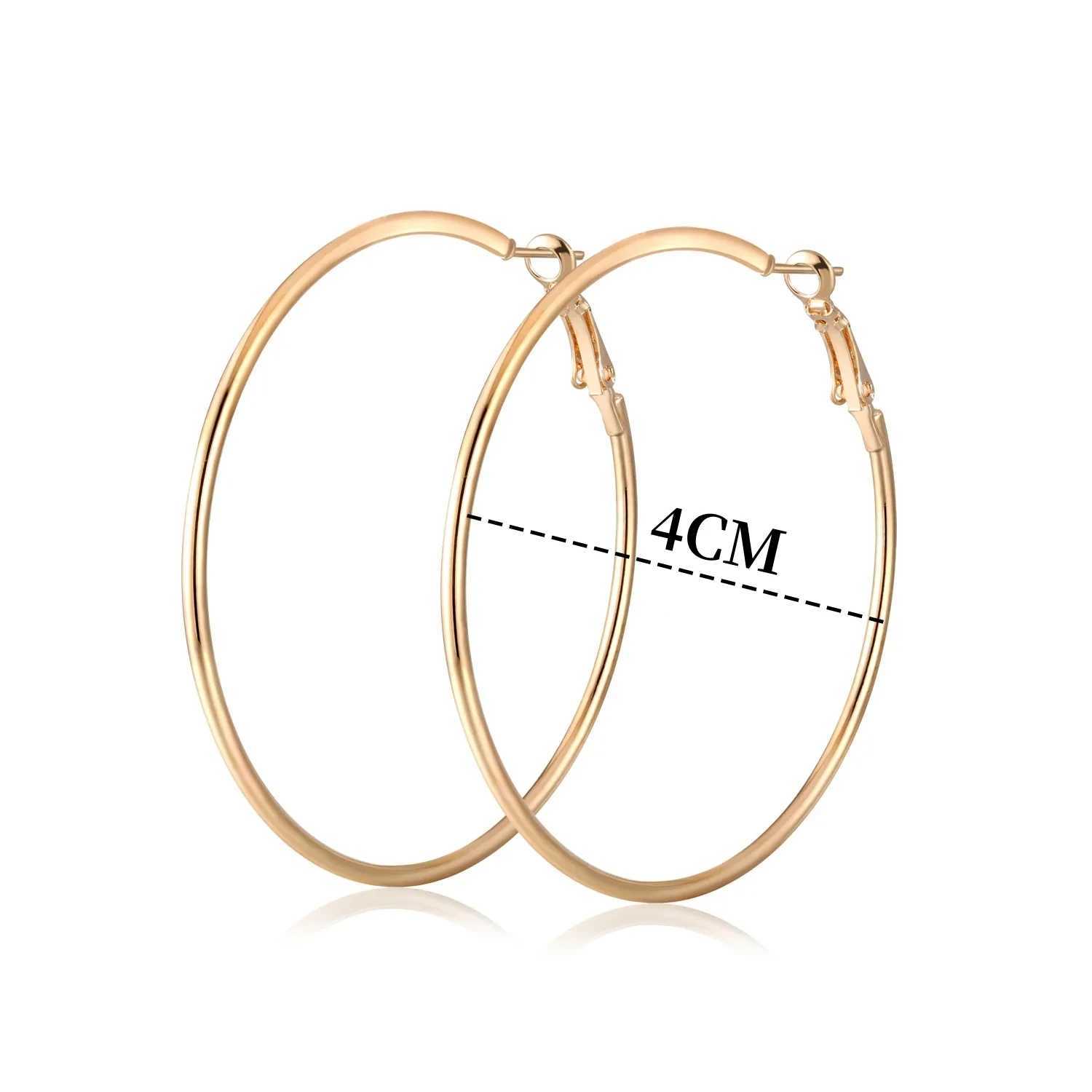 Fashion Big Ring Earrings Large Smooth Round Earrings Basketball Brincos Celebrity Brand Ring Earrings Womens Jewelry Oorbellen Z250408