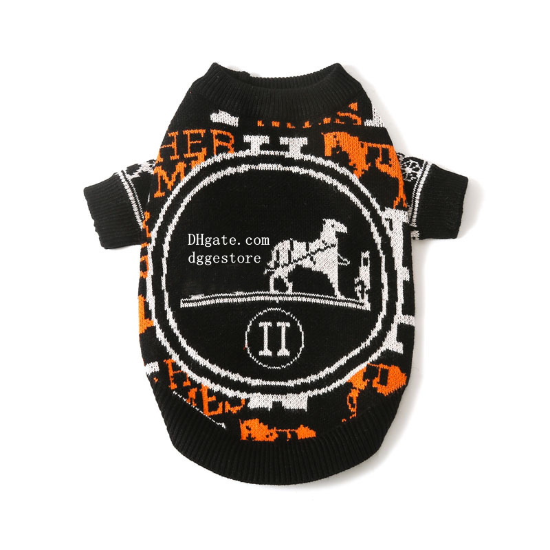 free shipping Designer Dogs Clothes Fall Dog ic Letter Knitted Cat Sweater Winter Puppy Coat Kitten Knitwear Could Weather Outfit for Chihuahua Yorkie