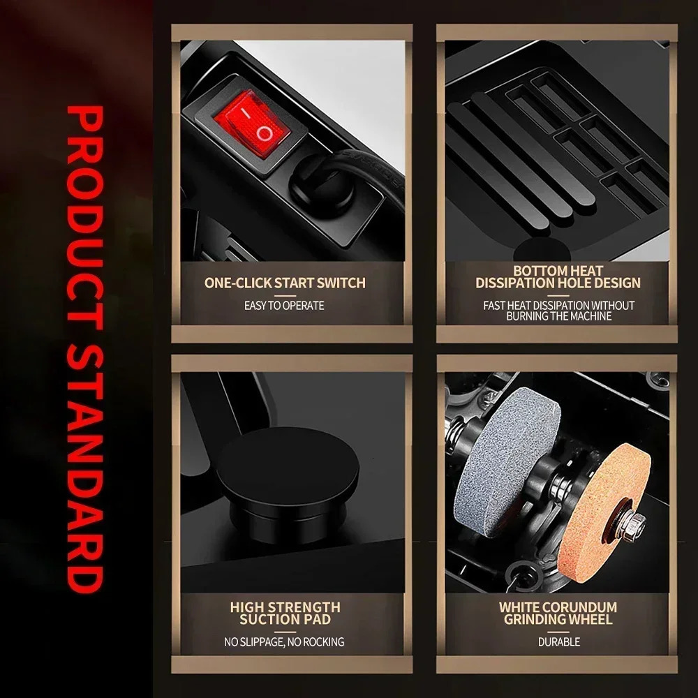 Electric Knife Sharpener Multi-function Automatic Cut Sharpener For Slotted screwdrivers Scissors Knives Electric Fast Sharpener 250402
