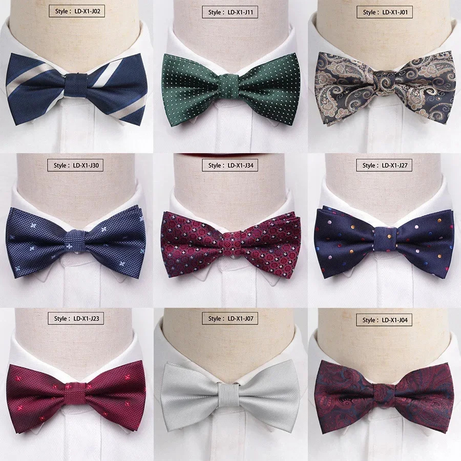 High end Exquisite British Fashion Bow Mens Groom Mens Style Bow Korean Version Double layer Bow Mens Bow 250407