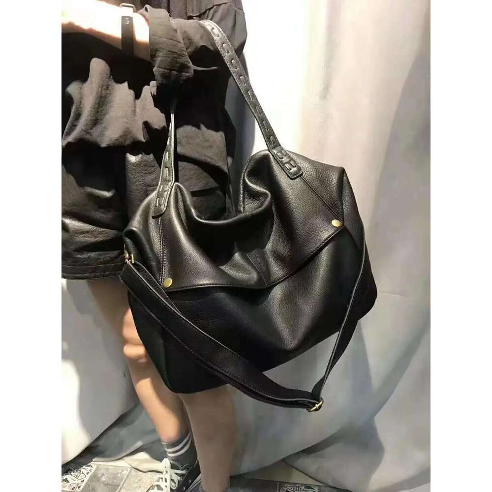 Top Quality Handbags Women Genuine Cow Leather Big Portable Shoulder Female Casual Tote Messenger Bag Large Capacity