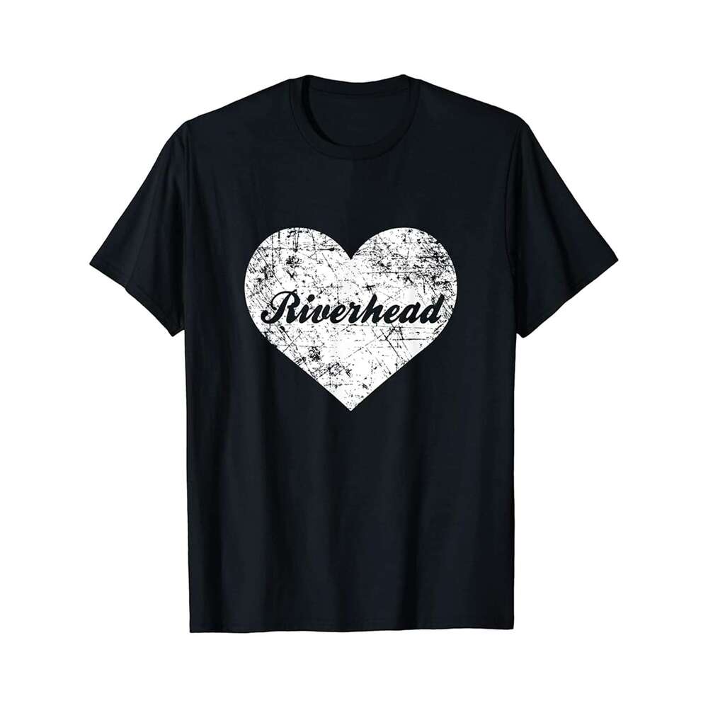 Designer T shirt I Love Riverhead Shirt Funny Cute New York Hometown Gift - 220g Tshits
