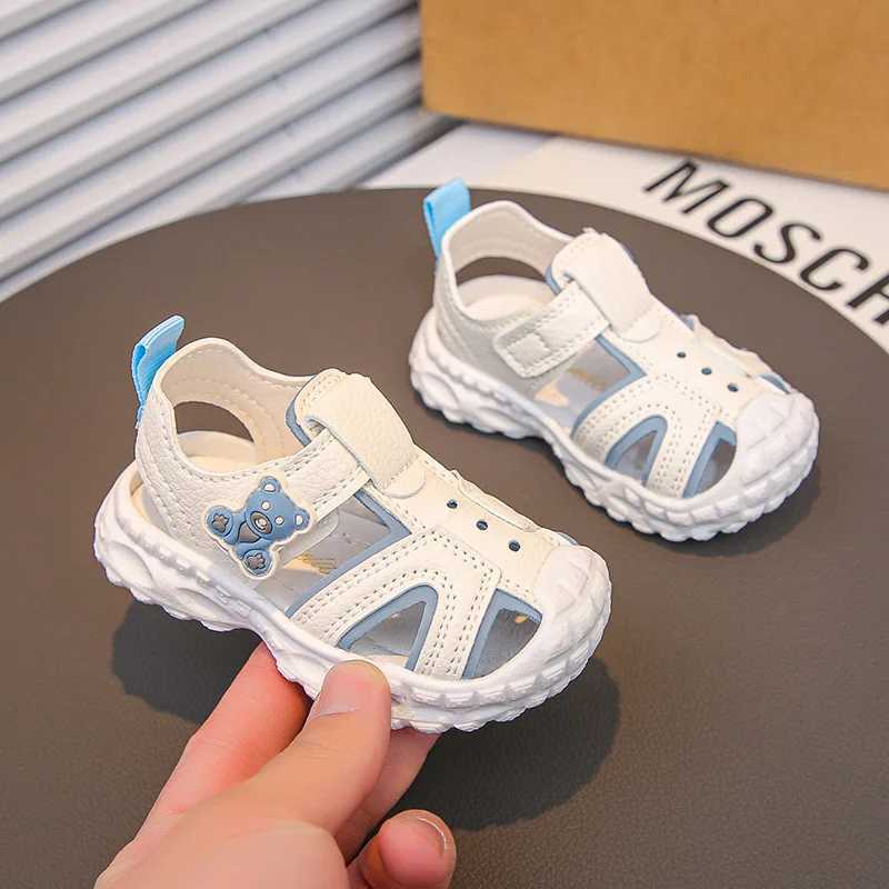 Summer walkers new comfortable and fashionable baby shoes casual simple and soft soles boys shoes anti slip cartoon cute daily baby sandals X250409