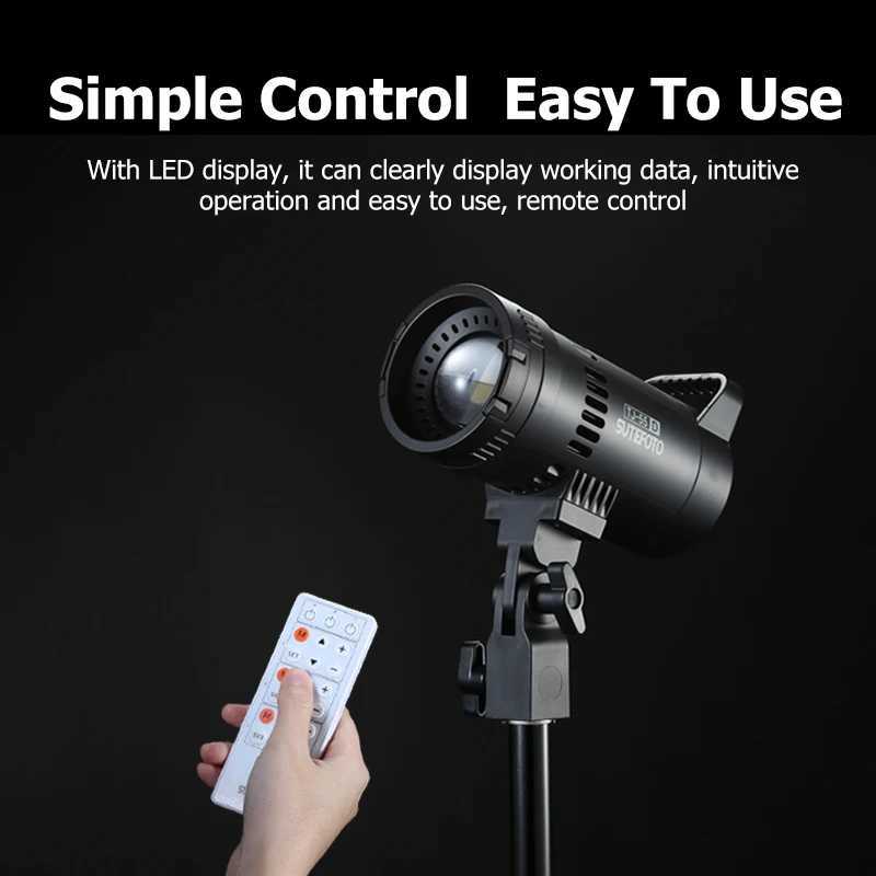 Sutefoto TJ-55 dual color video fill light 55W COB photography light with CRI96 3200K-5600K suitable for Studio/Vlog X250409