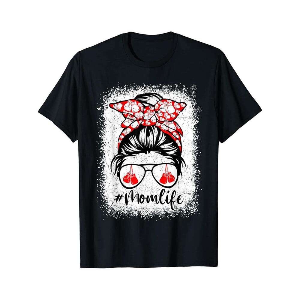 Designer T shirt Mom Coffee Wine Life Funny Sayings Mothers Day Love Cute - 220g Tshits