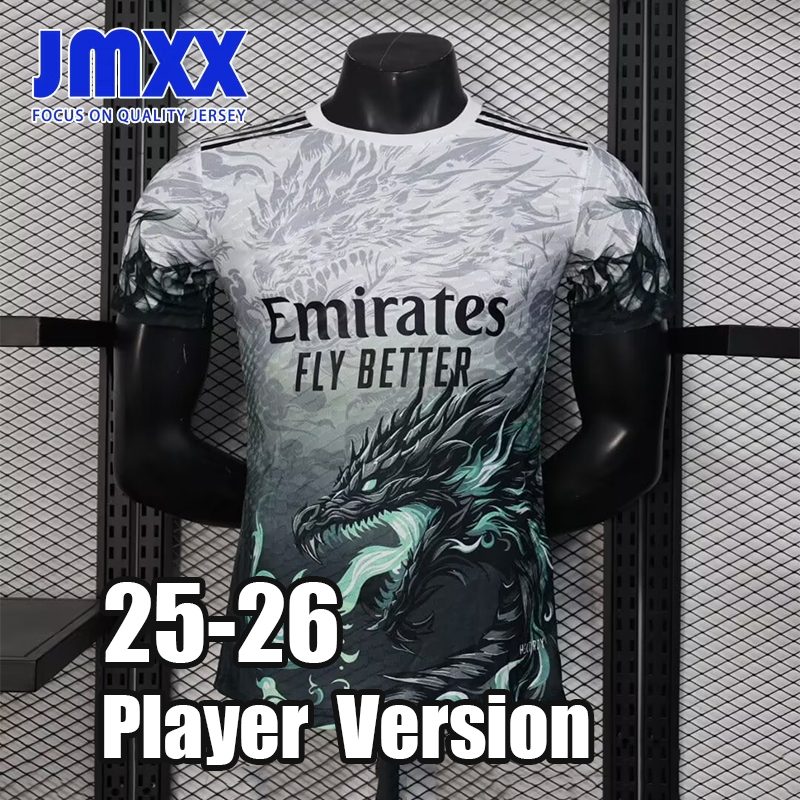 JMXX 25 26 Reals Madrids Green Fire Dragon Soccer Jersey Pre Match Training Mens Uniforms Jerseys Football Man Shirt 2025 2026 Player Version