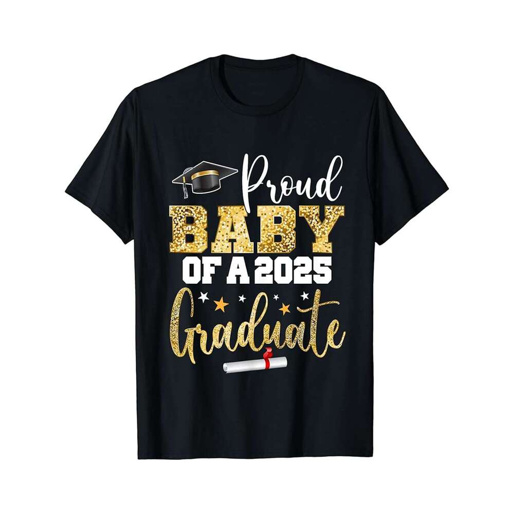 Designer T shirt Proud Best Friend Of A Class Of 2025 Graduate Senior - 220g Tshits