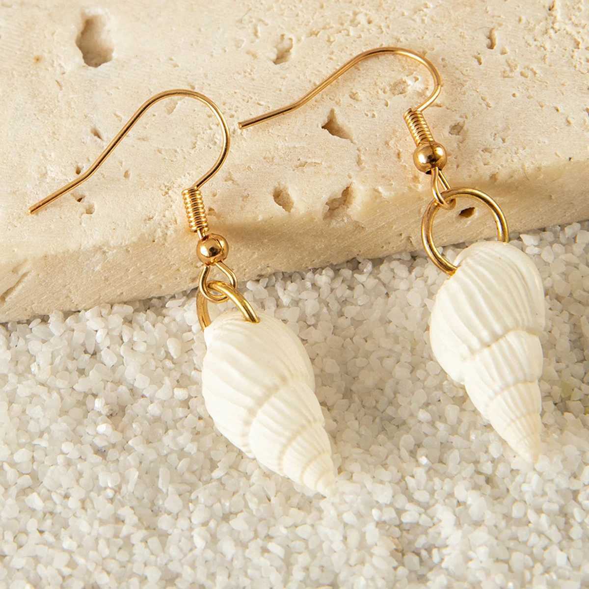Tocona 5pair/sets Bohemian Conch Shell Earrings Set for Women Exuquisite Starfish Summer Jewelry Accessories 26904 Z250408