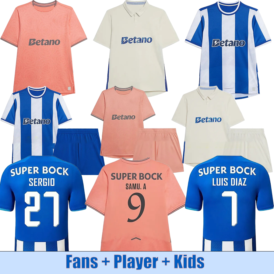 porto jersey 25 26 soccer shirts SAMU.A D.COSTA OTAVIO PEPE MOURA GUL GONCALO B. R.MORA 2025 2026 football Home Away Third Kids Mens Womens Kit uniform