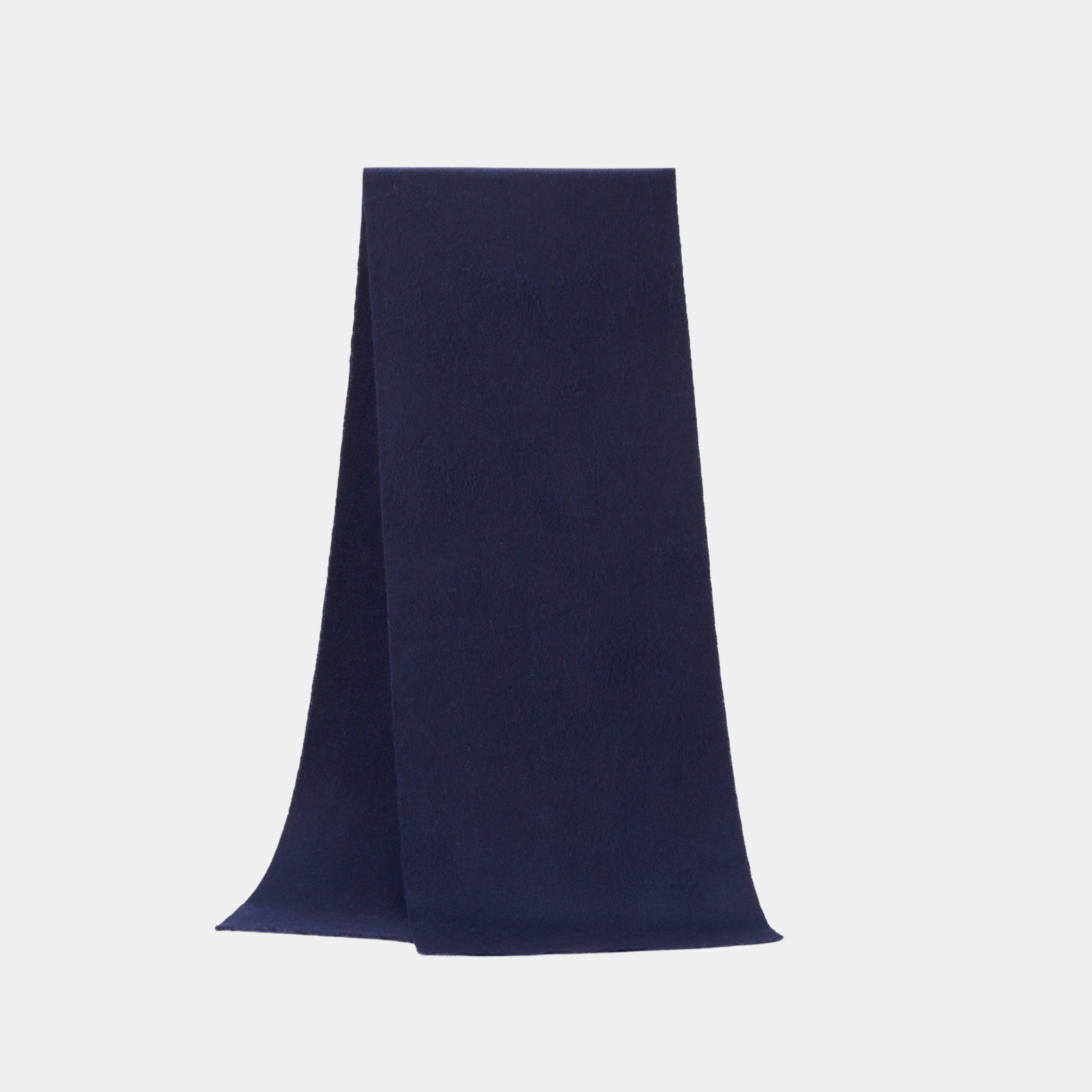 K344 Short beard 100% wool scarf for women autumn and winter high-end all-match pure color elegant neck warm simple shawl wholesale
