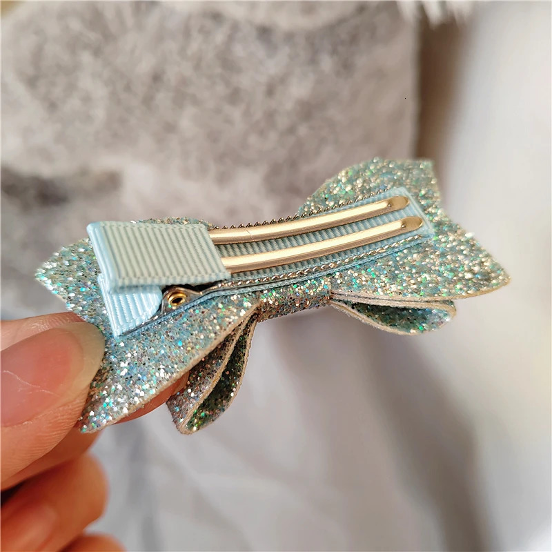 12/Multiple Pinzas Para El Cabello Shining Felt Bow Hair Accessories Suitable for Girls Shining Bow Hair Clip 250409