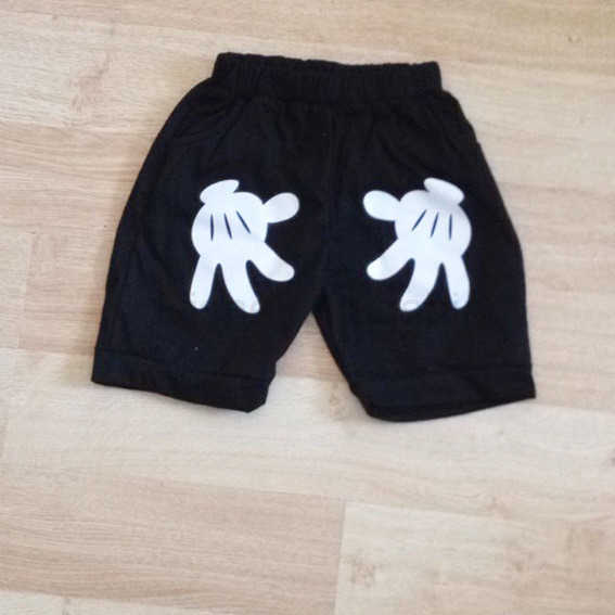 Disney Summer style new childrens clothing Korean version small and medium-sized childrens set male and female cartoon two-piece set Mickey hand setXJ